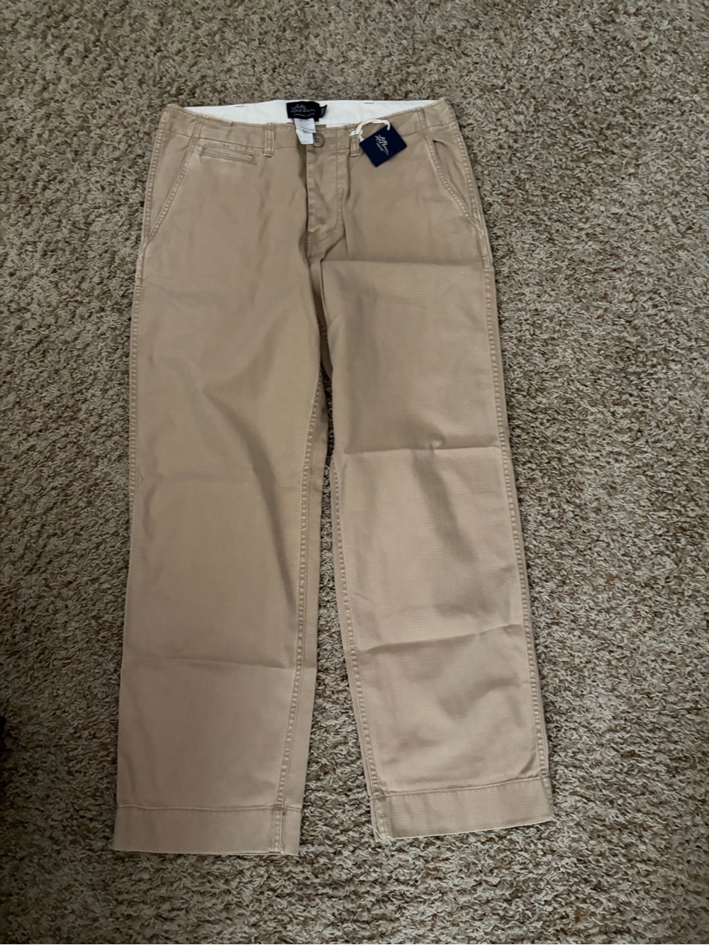 L.L. Bean Men's Tan Chino Pants
